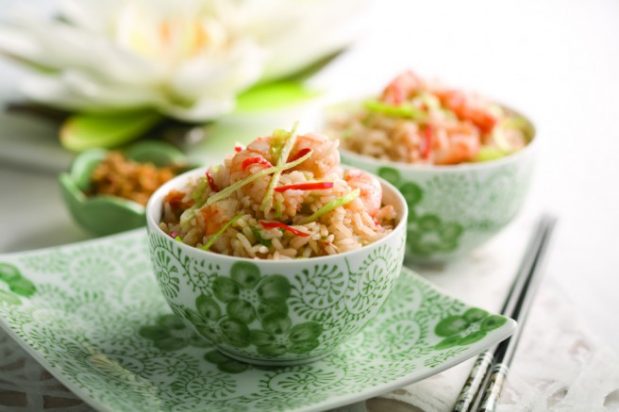 Stir-Fried Rice and Prawns with Fine Shrimp Sauce
